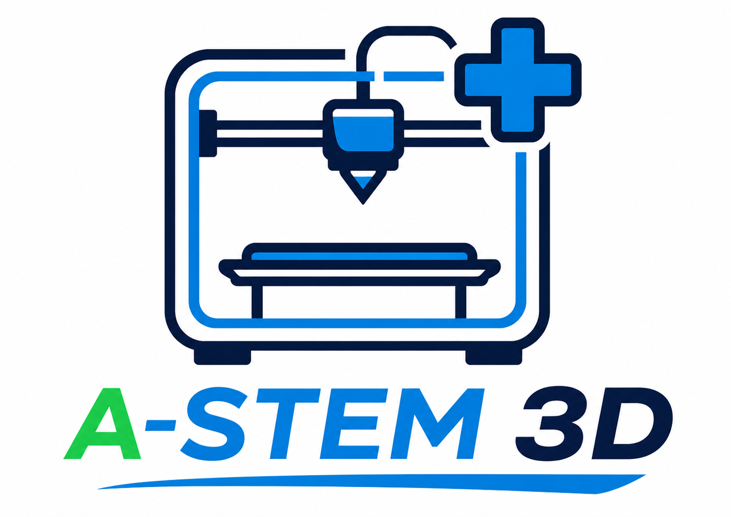 A-STEM 3D Logo